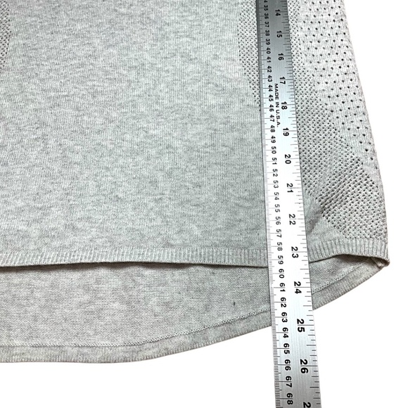 LULULEMON ATHLETICA Still Movement Long Sleeve Sweater Heathered Nimbus Grey 4 - Picture 7 of 10